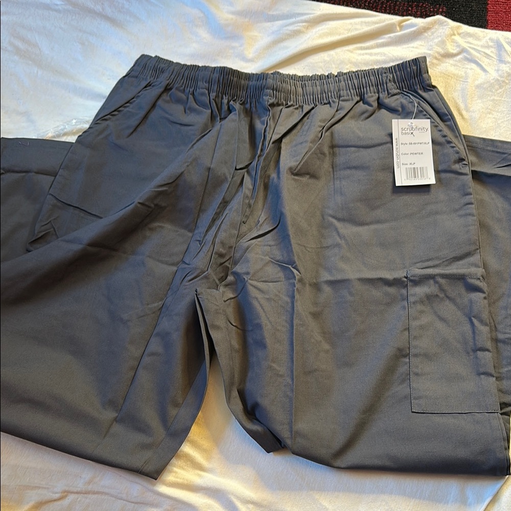 Scrub Finity Basic Gray Scrub Pants - Picture 3 of 5